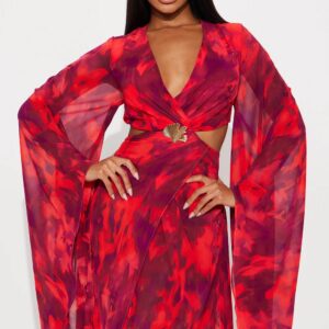sheer chiffon maxi dress